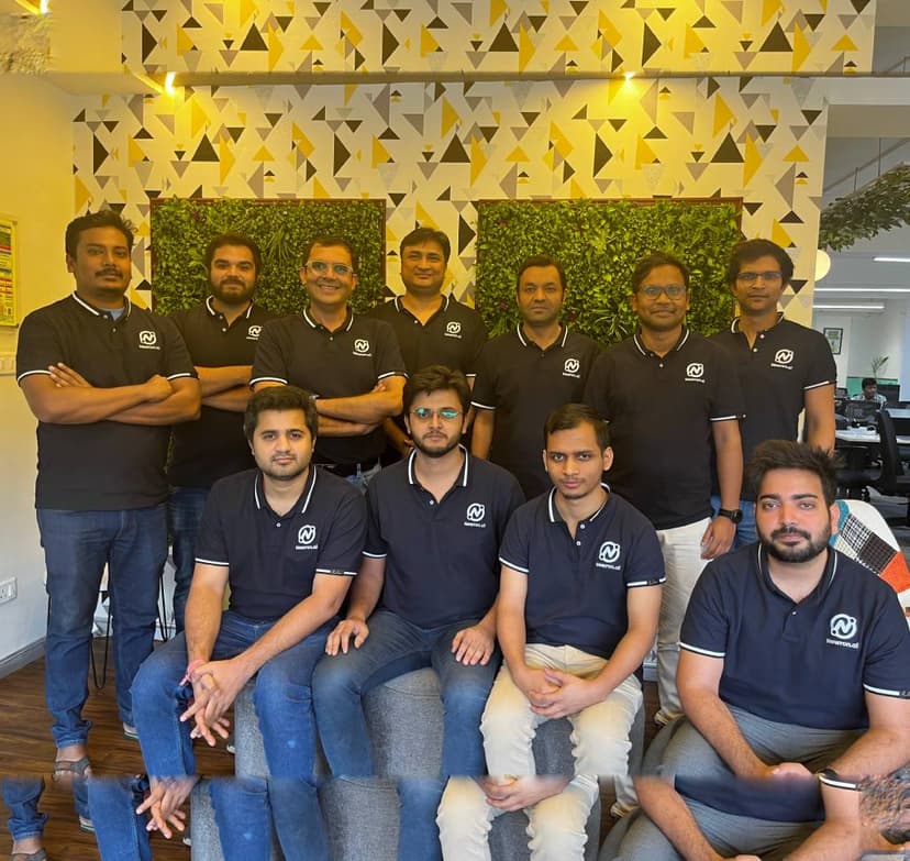 Newron Team Group Photo inside Office